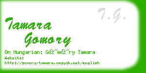 tamara gomory business card